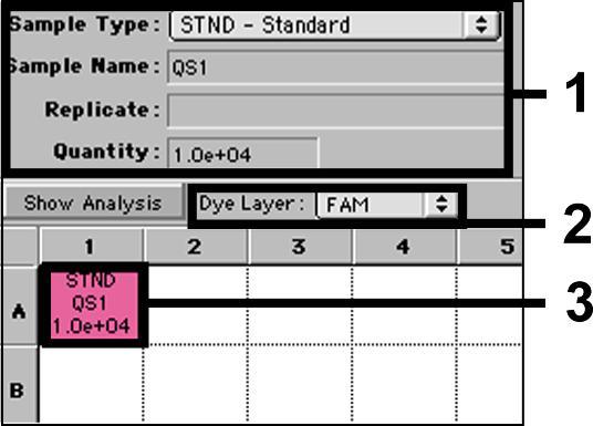 Aktiverar du nu popup-menyn Sample Type, så hittar du i listan som visas de provtyper som tilldelats Reporter i Sample Type Setup (se Fig. 11). Välj ut passande provtyp (se tabell under 8.5.2.