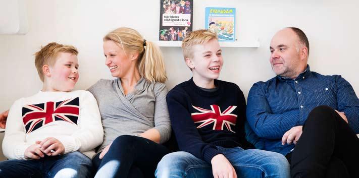 Familjen är mycket positiva till det stöd och de råd de har fått på Alviksstrandsskolan.