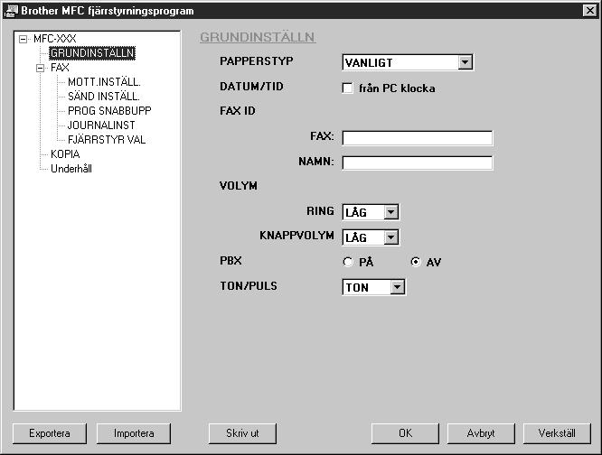 15 Ställa in och använda PC FAX (endast Windows ) Inledning Det här kapitlet innehåller grundläggande information om programvaran från Brother som gör att du kan börja använda MFC Software Suite.