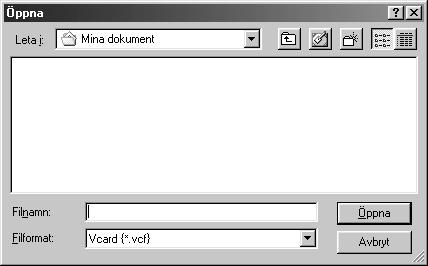 5 Mata in namnet på filen och klicka på Öppna. Om du valde en textfil i steg 1 kommer Filformat att anges som Textfiler.