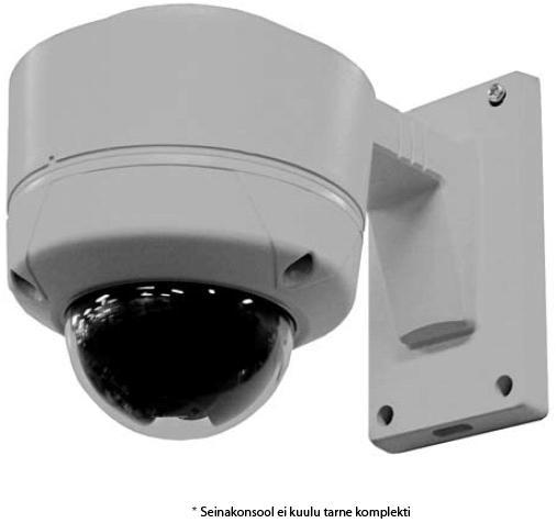KAAMERAD STC-3903 väike kiir-kuppelkaamera päev/öö vandaalikindlas välikorpuses 1/4" CCD Sony SuperHAD Väikesed mõõtmed Väljalülitatav IR filter Ülitäpne pöördemehhanism Sisseehitatud 10-kordne