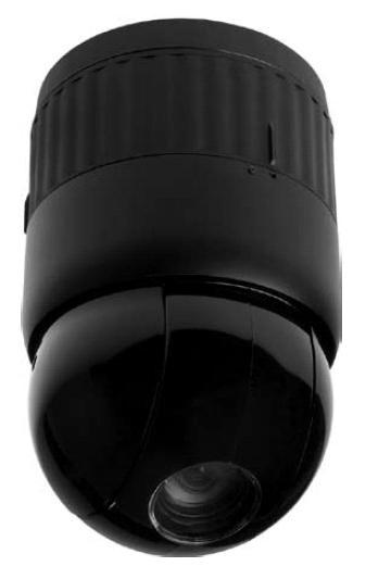 KAAMERAD STC-2900 Värviline kiir-kuppelkaamera CCD-maatriks 1/4" Sony SuperHAD AutoFlip režiim - kalle kuni 180 objekti jälgimiseks Panoraami ja kalde seadistatav kiirus vahemikus 0,1 /s kuni 380 /s