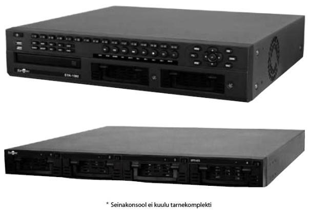 VIDEOREGISTRAATORID STR-1693 16 kanalised videoregistraator REAL-TIME 16 videokanali salvestamine reaalajas 400 k/s, eraldusvõimega D1 (720x576) Pakkimisalgoritm MPEG-4 4 sõltumatut multiekraanilist
