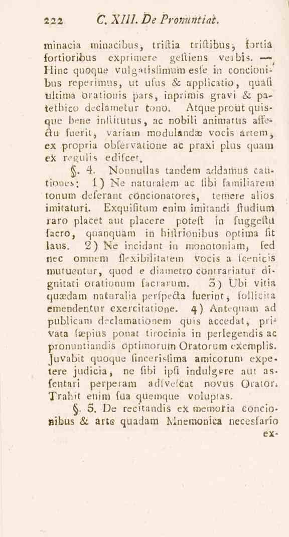 222 C, XIII. De Prottuniiai. minacia minacibus, triftia triftibus, fortia - fortioribus exprimere geitiens veibis.