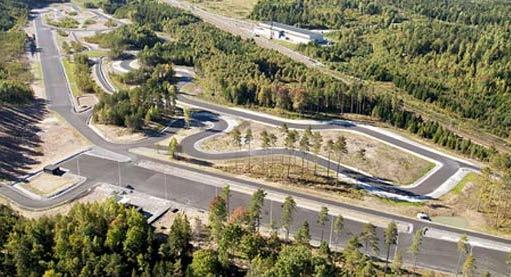 Rosersbergs Utveckling AB: eroadarlanda A 400-meter test track has been built near Arlanda First section started in
