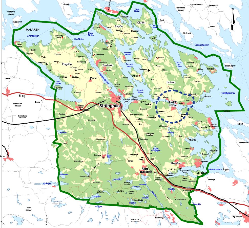 Grönplan för Strängnäs kommun del B4 Samrådshandling 2017-09-13 / 9 Bilaga 8:153 5 Planområdet 5.