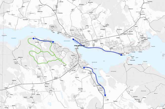 Det sjönära läget och möjligheter att förtöja båten, promenera eller bada längs stränderna utgör viktiga funktioner både för boende och besökare i området.