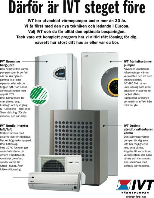 Bästa trygghet med IVT Tio års kompressorförsäkring Myrängsvägen 73, 141