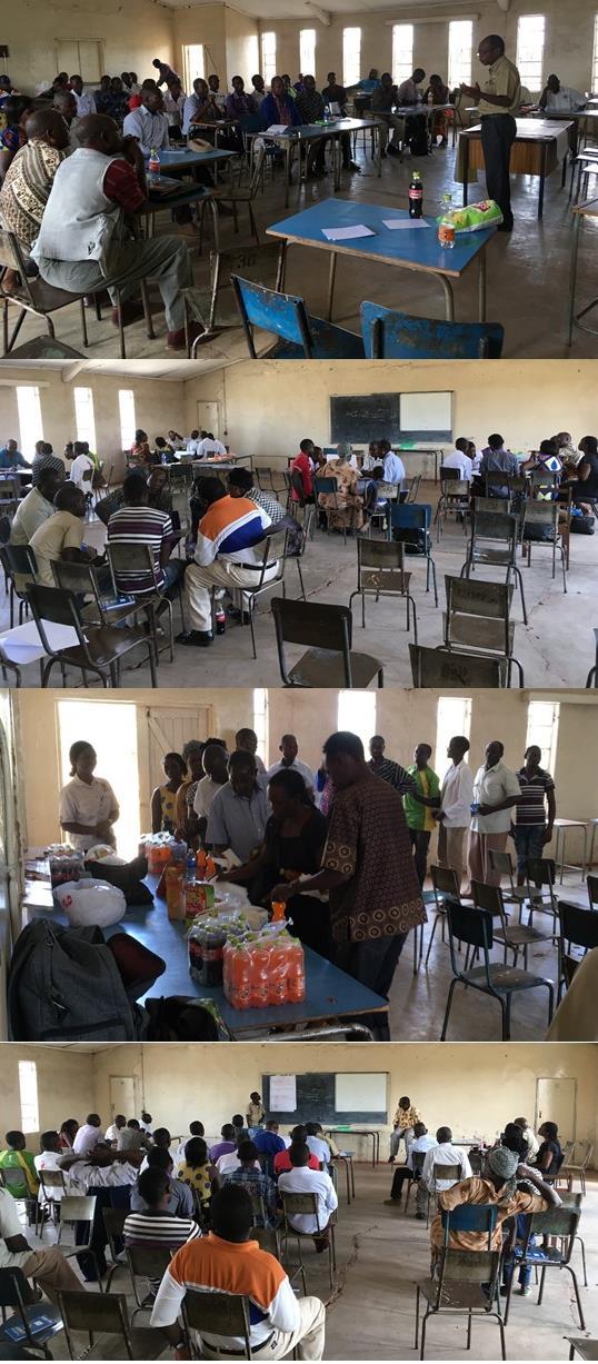 Bilaga 1 Palabana: Med hjälp av lärare vid UNZA genomfördes den workshop för bönder inom ett mjölkkooperativ som planerats sedan 2014 då en student genomförde ett MFS vid några kooperativ i Zambia.