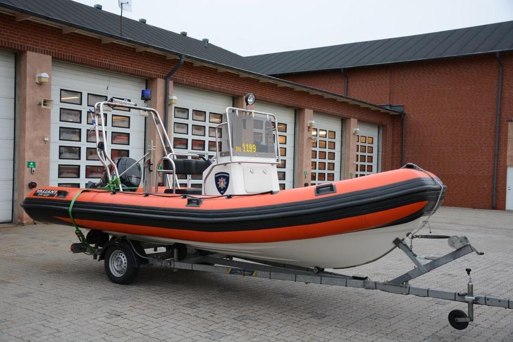 Räddningsbåten 261-1199 finns på Hyllie brandstation
