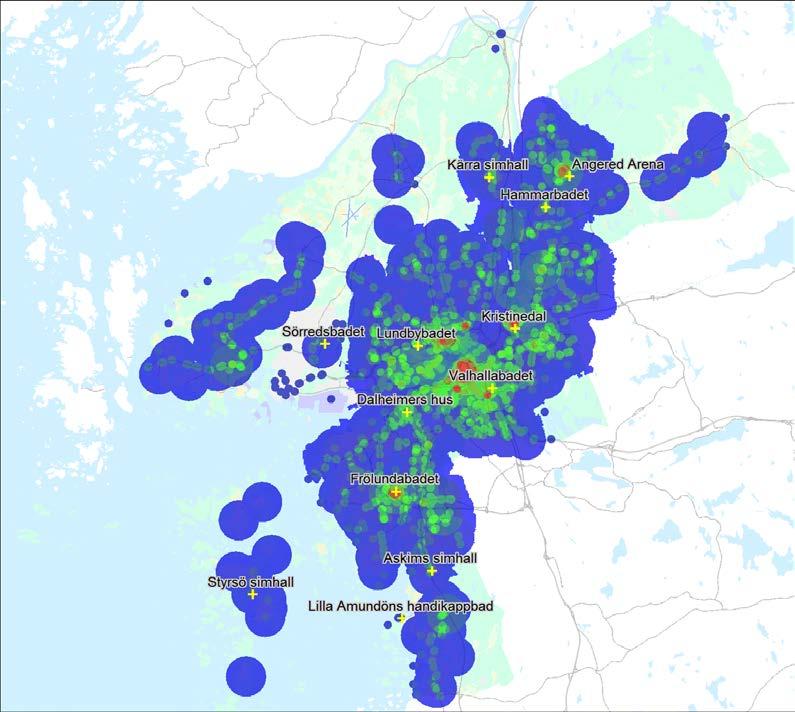 Figur 5. Scenario 2035 när sju olika variabler vägs in.