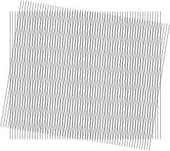 Figur 3: Illustrerar ett mönster som skapar Moiré-effekter. Figur 4: En pixel som samplas av flera strålar. i.e. supersampling. 1.