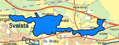 I bild 1 nedan syns områdets gränser som mörkblått streckat område (Källa: Länsstyrelsens webbgis).