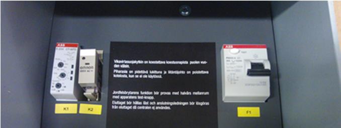 3.2. Elcentralens inställningar och reningsverkets igångsättning OBS! Uttag X3 är ett serviceuttag med ständig strömtillförsel.