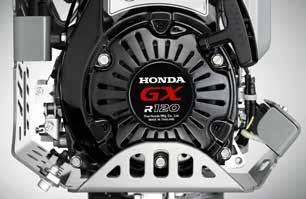 För tyngre arbeten på byggarbetsplatsen kan du välja den kraftfulla GXR 120 från Honda.