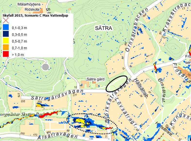 cykelväg vid Figur 12.