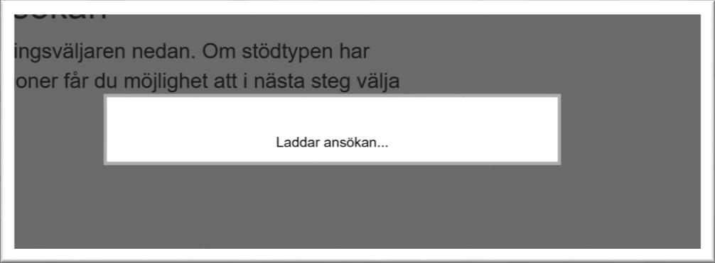 När detta val är gjort väljer du vilken organisation som ska ta emot ansökan: Inom vissa stödtyper och hos vissa