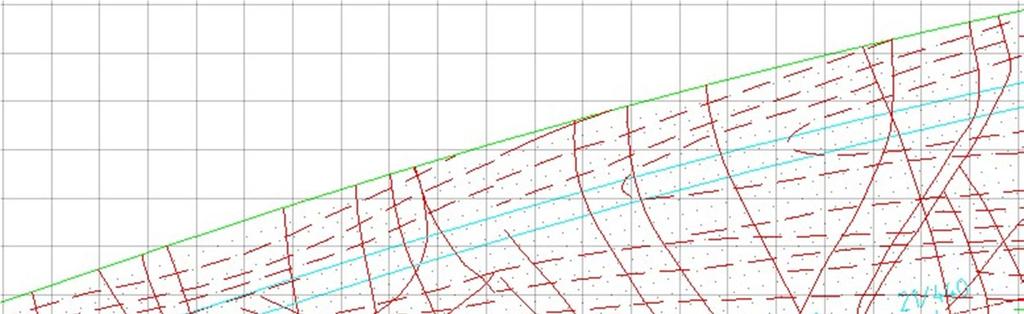 16(25) Bilaga 1. Geologisk kartering över Götatunneln, norra röret, i undersökt intervall.