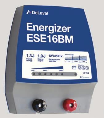 Fördelar Passar korta och medellånga stängsel UV-skyddat Kontrollampa för belastning och batterikondition Används huvudsaklingen med batteri men kan även anslutas med nätadapter (ingår i