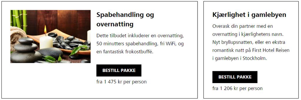 Erbjudandemapp Därefter kan man skapa ett erbjudande som gäller för hotellet. Detta görs genom att gå till mappen för erbjudanden: Skapa en ny sida under denna.