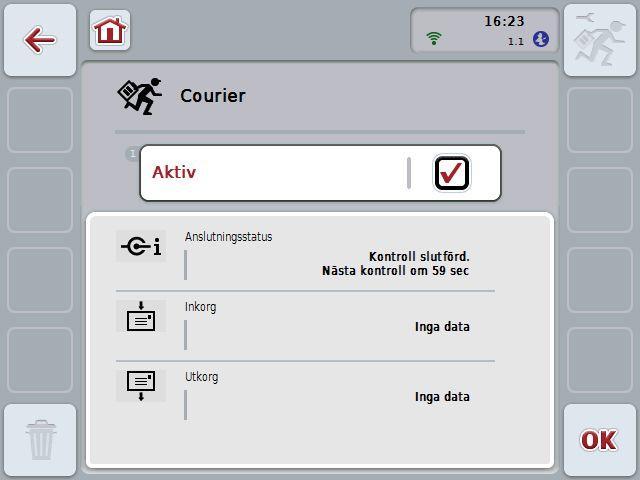 CCI.Courier - Manövrering 4 Manövrering 4.1 Allmänna anvisningar CCI.Courier är indelat i två områden: huvudfönster och inställningar.
