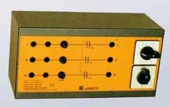 Electrical data and symbols on the front panel with terminals and fuses. This unit can be used on 1- and 3-phase systems. 6 step regulation.