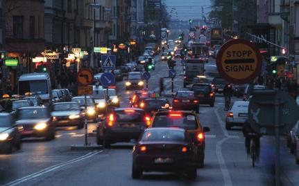 39 Stadsbyggnadskvaliteter Trafiken på Hornsgatan i Stockholm påverkar stadsbygden omkring den. Foto: Scanpix.