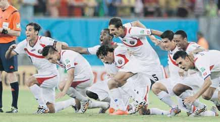 Futbalisti malej stredoamerickej krajiny so 4,5 miliónmi obyvateľov sa prvýkrát v histórii prebojovali do štvrťfinále MS. Po Uruguaji, Taliansku a Anglicku nezdolali Kostaričanov ani Gréci.