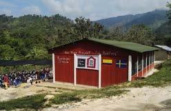Nya skolor Möbelhandlarnas skola i Casillanaira, Amazonas SBG-skolan i Jiwua