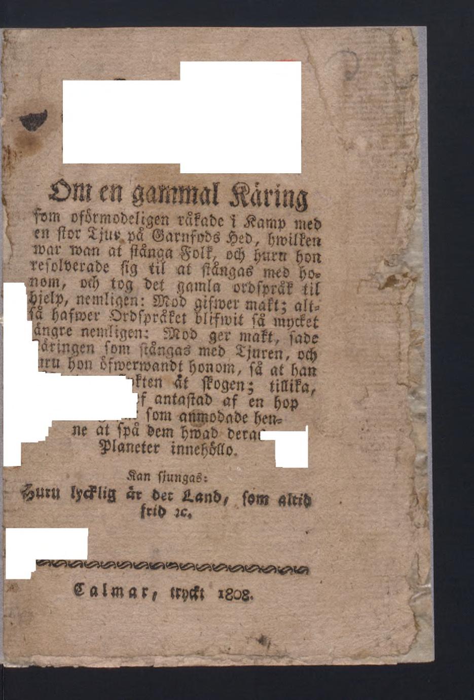 I fon-«oformobeimen råfabc t Marap mei» en