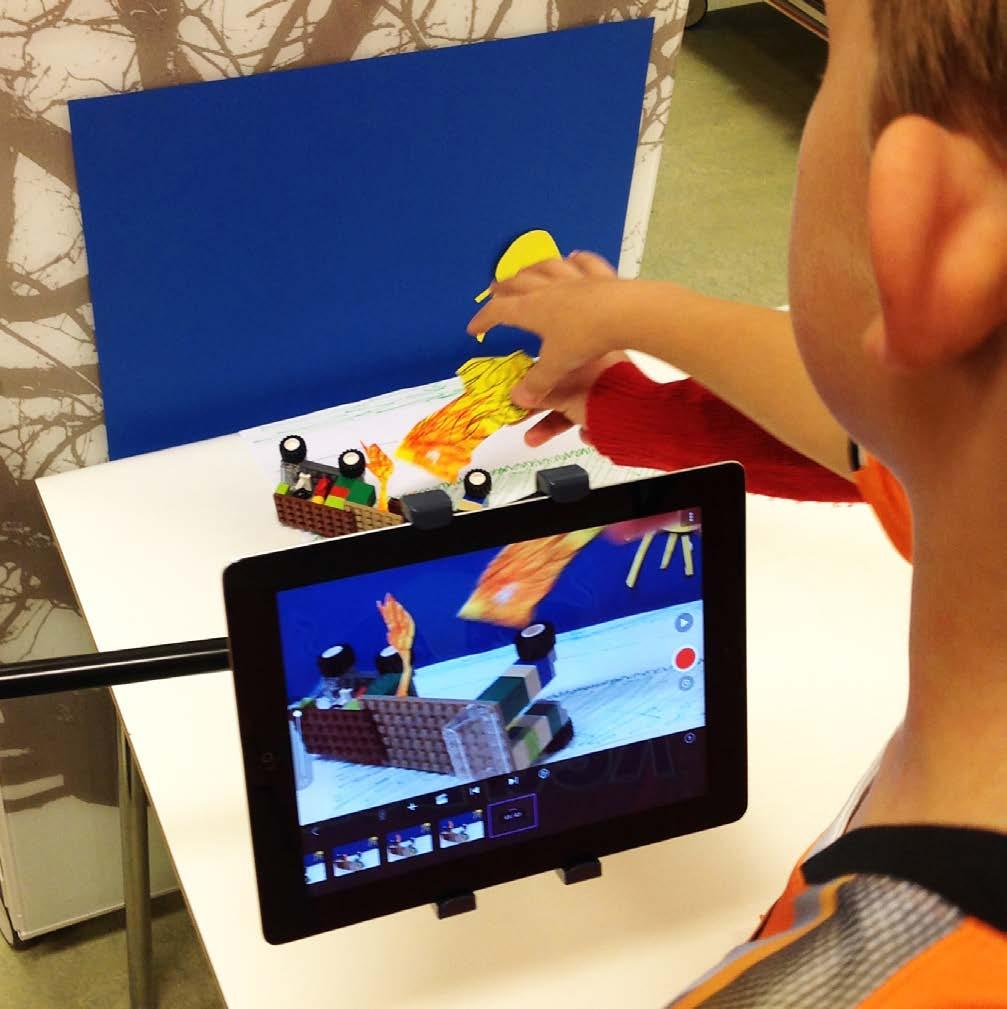 Region Jönköpings län har i många år främjat och utvecklat filmpedagogiska metoder för och med pedagoger, kulturpedagoger, barn och unga. Bilden är från ett animationsprojekt i Vaggeryds kommun.