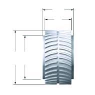 Timing Belts Timing Belts BRECO - PULLEYS Characteristics: BATK 10 in the gearing integrated tracking hub on both sides (at stock pulleys) material: AlCuMgPb belt width b [mm] 32 50 75 100 width of