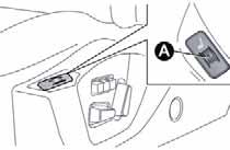 FRAMSÄTEN MED ELEKTRISK INSTÄLLNING (berörda versioner och marknader) Sätets inställningsreglage är bild 14: 14 A0K0214 Flerfunktionskommando A: Höjdreglera sätet (vertikal förflyttning av sätet).