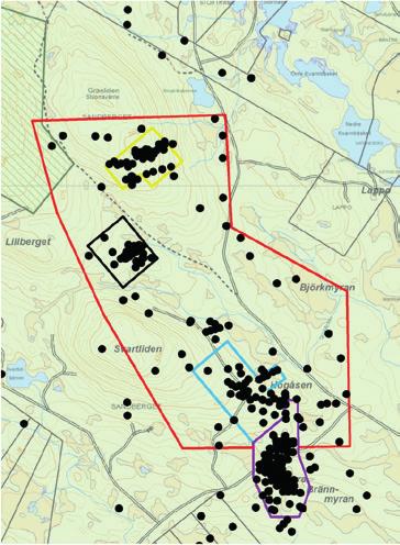 Tabell 1 - Metallzonsmönster från 38km kärnborrning och 260 borrhål Område Borrhål Från (m) Till (m) Bredd (m) Cu (%) Zn (%) Au (g/t) Ag (g/t) BH64 48.0 81.3 33.3 1.4 NSV NSV 8.