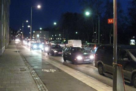 Älvsjövägen Trafiken på Älvsjövägen kan