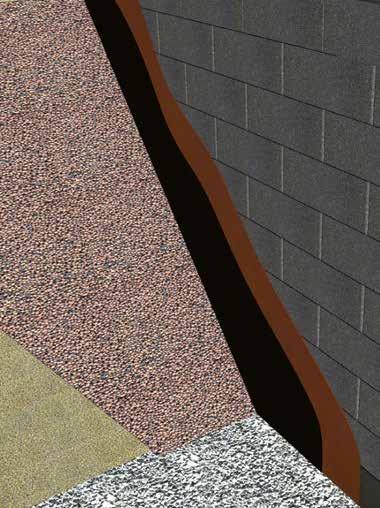Blocken är okänsliga för fukt samtidigt som väggens bredd och armering kan anpassas efter jordtryck.