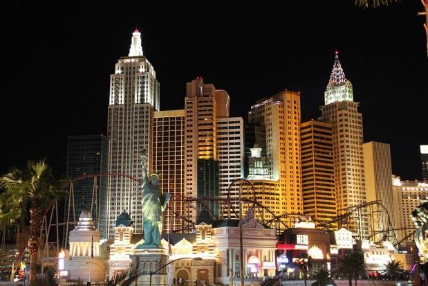 Staden är känd för: Las Vegas