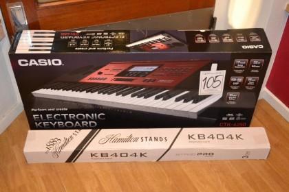 Keyboard Casio CTK-6250 med stativ