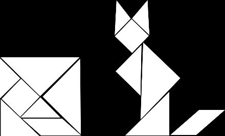 Badhan, Bilow tangent Tangram Qaabab badan leh Tangram är en