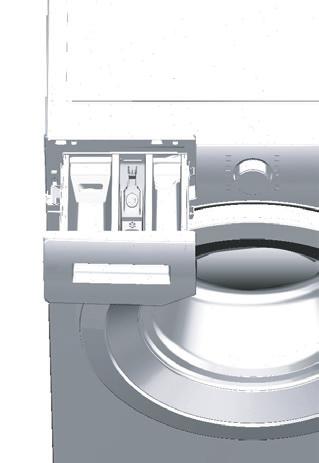 3 1 The detergent drawer is composed of three compartments: (1) for prewash (2) for main wash (3) for softener ( ) in addition, there is a siphon piece in the softener compartment.