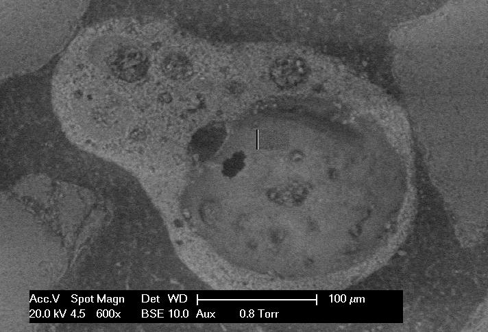 Typical bed particle layers (upper)