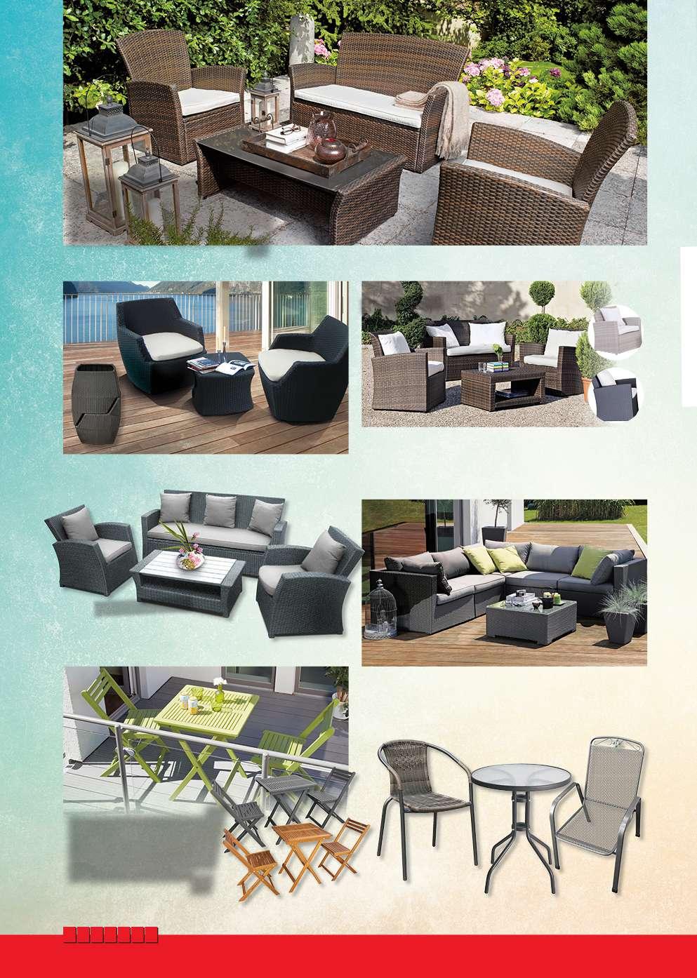 1.795,- Lounge set 'Mia' OS 115685-67844540 smeđi umjetni ratan, bež jastuci, sigurnosno staklo na stolu, praškasto lakirana čelična podkonstrukcija, dim. stola 67 x 69 x 81 cm, dim.