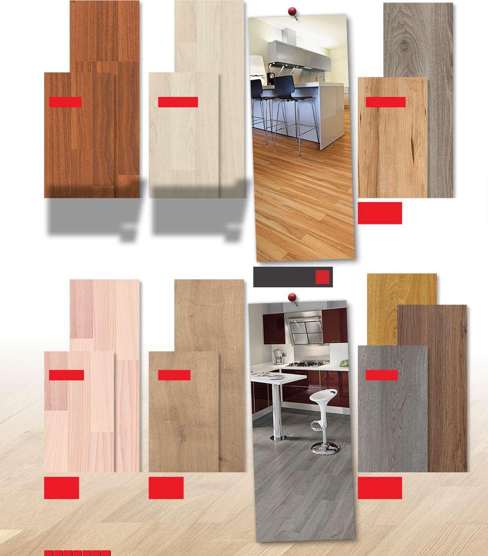 Laminati Vinilni pod 3 6 mm 3 6+1 mm 3 4,2 mm m² 39 90, Laminat orah, dim. 1.