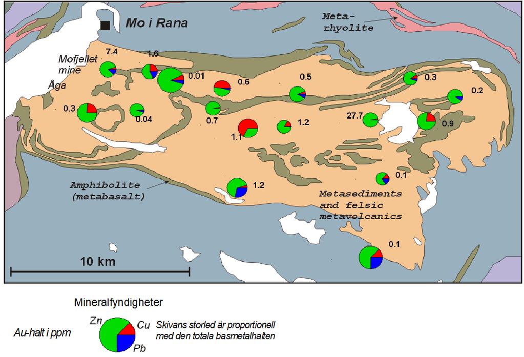 Flera prospekteringsmål i Mo i Rana-området i Norge Sotkamo Silver har 5 bearbetningskoncessioner och 20 inmutningar, vilka omfattar 7 500 hektar vid Mofjellets gruvområde i Mo i Rana, Norge.