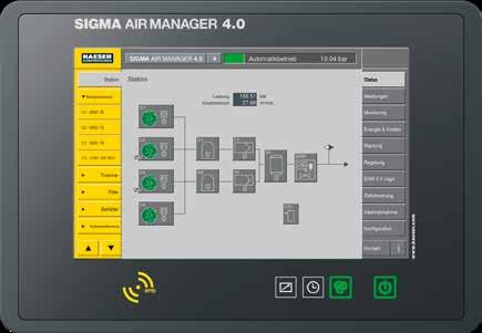 KOMPRESSORER SIGMA AIR MANAGER 4.0 4 Automatisk drift 10.