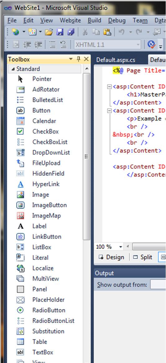 Web Server Control Relativt enkla Label, Button, TextBox, CheckBox, RadioButton, DropDownList Mer