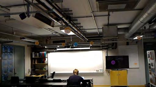 This ensures that every icon stays at the position of its corresponding device. This Figure 13. The Floating Icon model with icons placed around the VR lab.