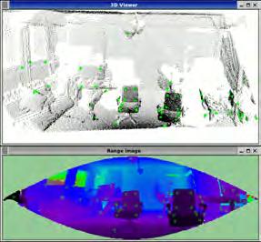 Another use case is to map the surrounding environment cropping together a number of point clouds into one 360 degrees point cloud.