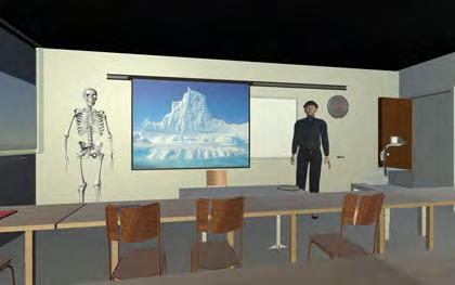 tänkte vi oss tredimensionella illustrationer av det som läraren berättar presentationen.