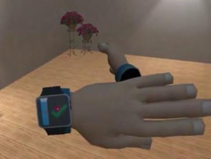 This has been accomplished by an experimental setup with a within subjects design, letting a group of participants perform a set of scenarios in the virtual living room described above.